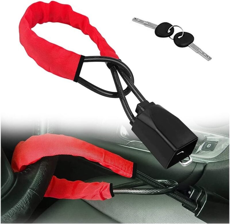 Anti-theft Steering Wheel Seat Belt Wire Lock