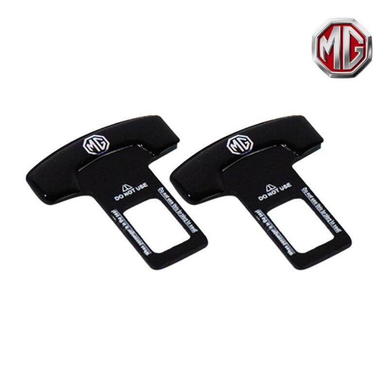 MG Logo Seat Safety Belt Alarm Canceler Stopper Black